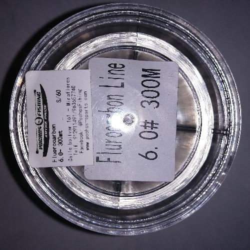 Línea de pesca de Fluoro carbono 6.0# - 300mt