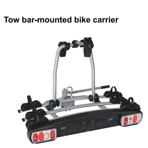 Rack bicicleta para auto con luces de segurudad