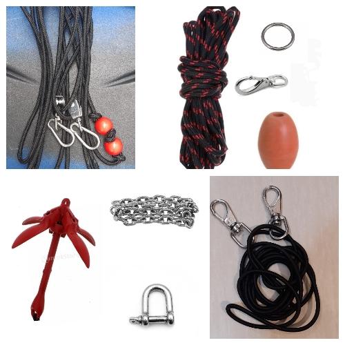 Kit completo de sistema de fondeo + Ancla 1.5kg