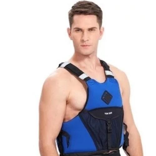 Chaleco de Neopreno c/bolsillo azul