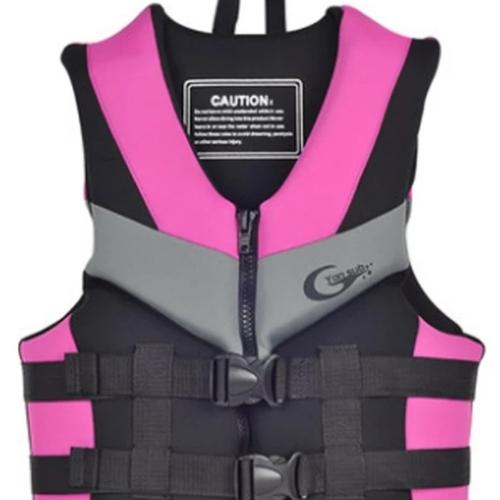 Chaleco Neopreno con arnes Rosado