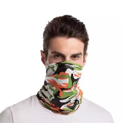 Bandanas UV - Camu green/orange