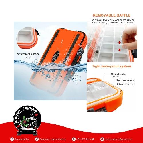 Caja waterproof A 16*9*5cm (naranja) una unidad