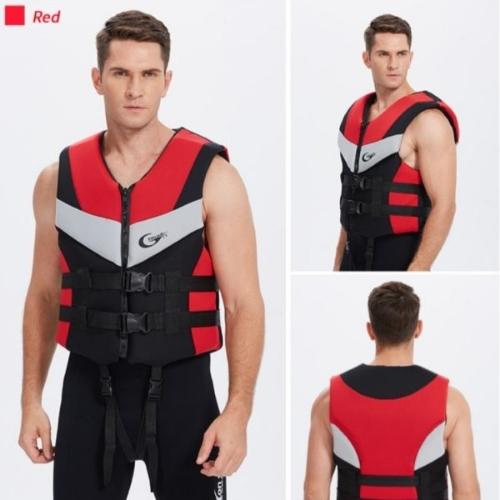 Chaleco de Neopreno con arnes Rojo XXL