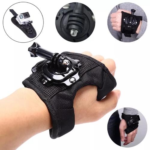 Muñequera GOPRO giro 360,seguro dedo Pulgar