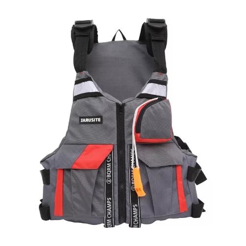 Chaleco Salvavidas de Pesca Pro - Gris