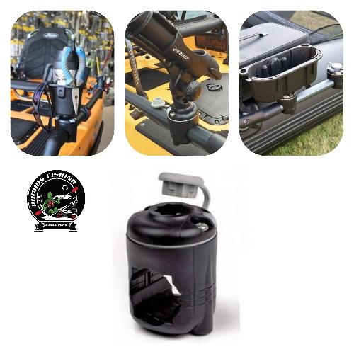 Base redonda para barra* / RailMount 32-41 I Boating